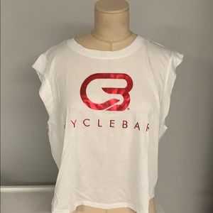 CycleBar Women’s White Crop Top - LG